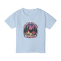 Toddler Camping T‑Shirt — "Just a Girl Who Loves Camping" Cute Campfire Tee for Kids