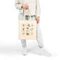 Botanical Market Tote — Canvas Tote Bag with Vintage Herb & Garden Icons