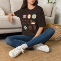 Duck & Quilted Motif T‑Shirt — Retro Folk Art Mallard Design